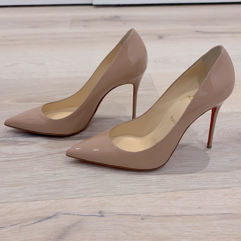 Christian Louboutin Decollete 554 Patent Pumps